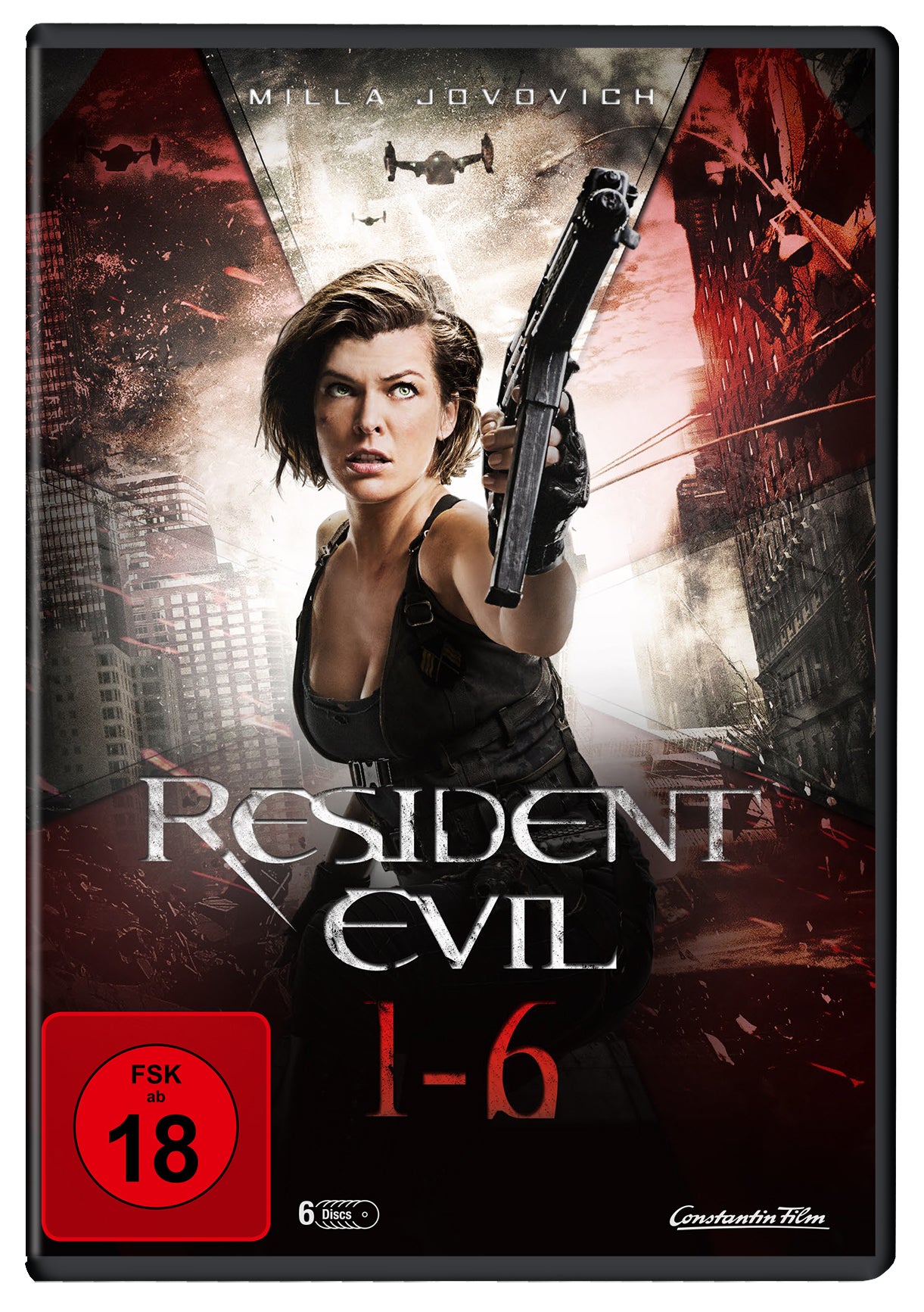 Resident Evil 1-6 Movie Collection DVD