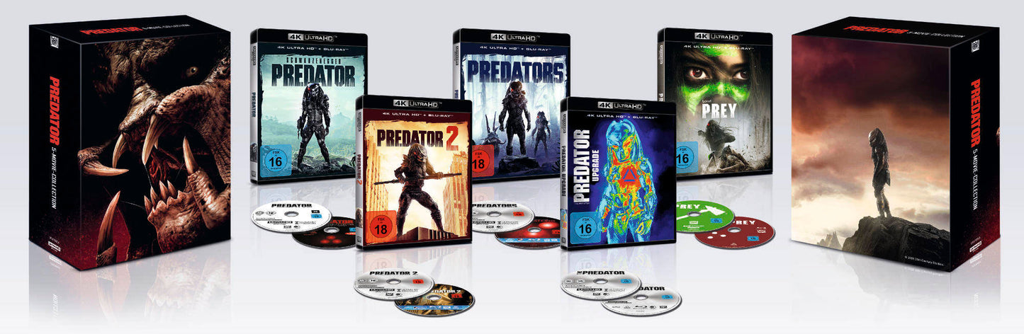 Predator 5-Movie-Collection 4K UHD + Blu-ray
