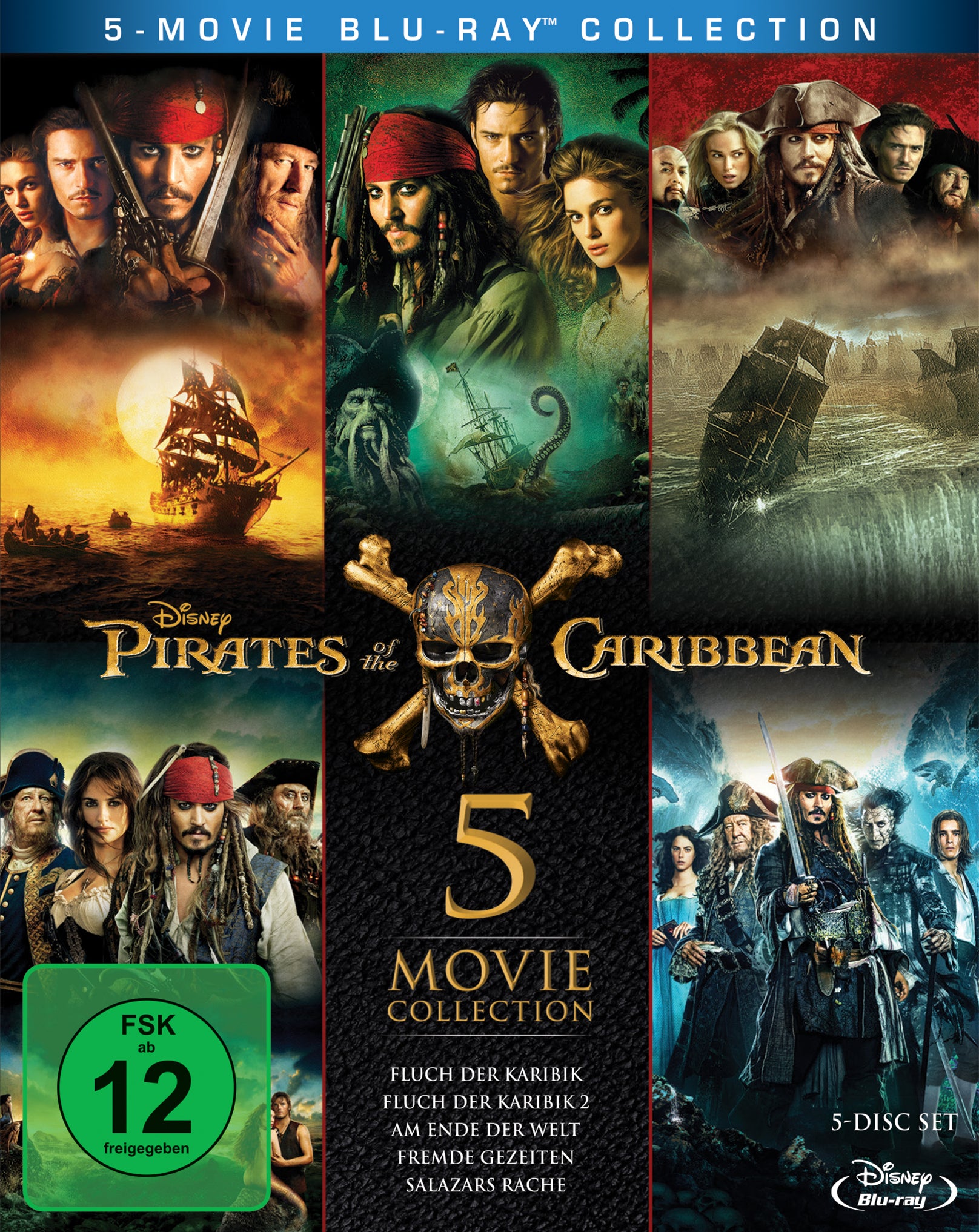 Pirates of the Caribbean 1-5 Collection Blu-ray – LEONINE Studios