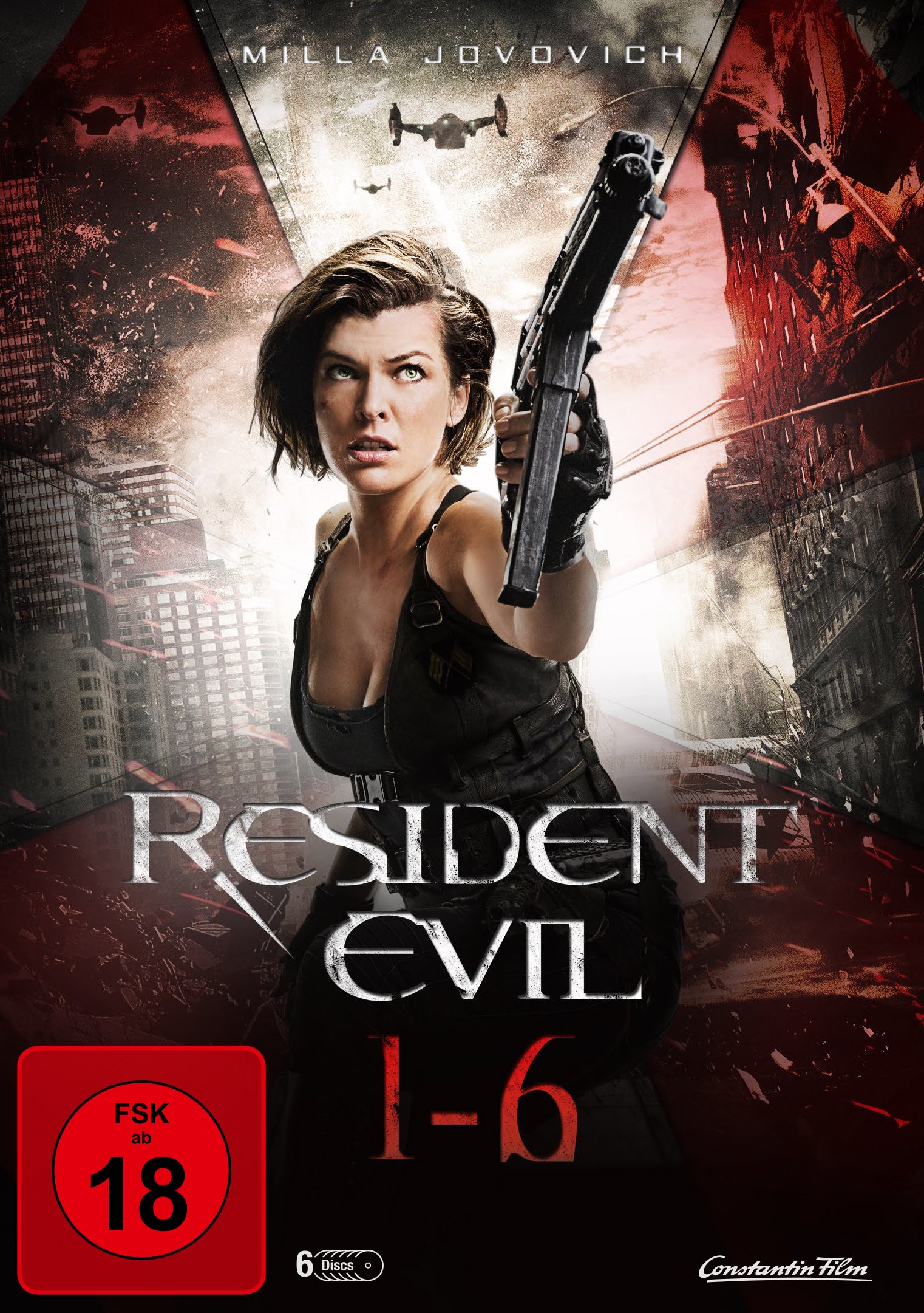 Resident Evil 1-6 Movie Collection DVD