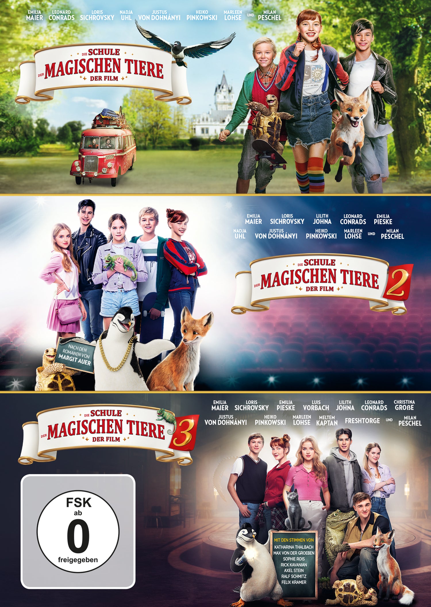 Die Schule der magischen Tiere 1-3 DVD
