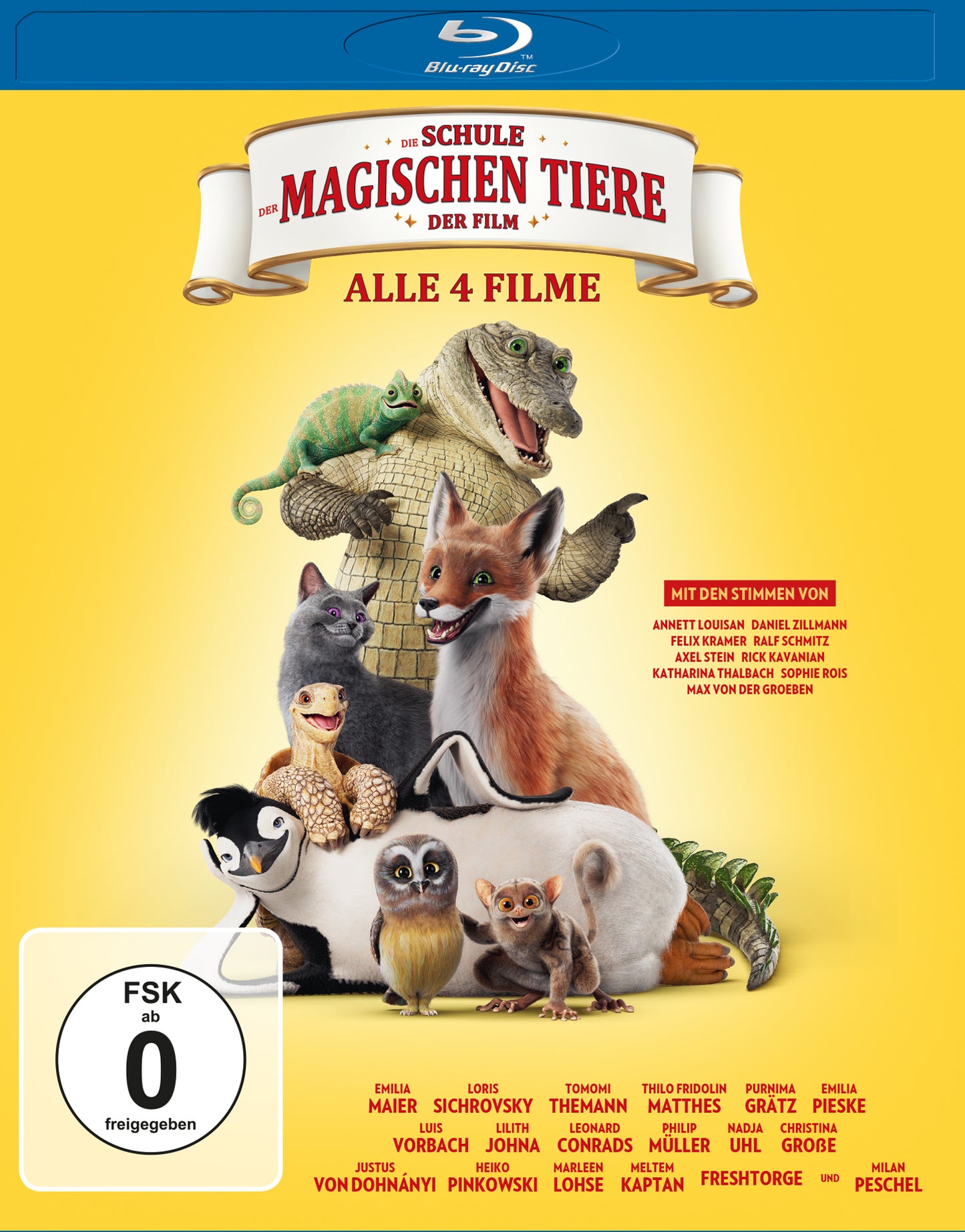 Die Schule der magischen Tiere 1-4 Blu-ray