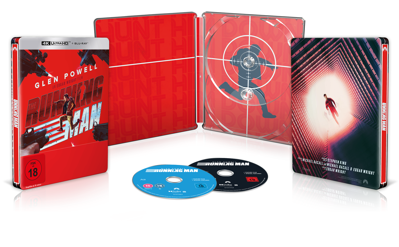 The Running Man (2025) 4K UHD + Blu-ray (Lim. Steelbook) 4K UHD
