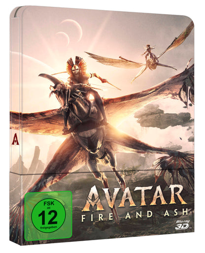 Avatar: Fire and Ash - Lim. Steelbook 3D Blu-ray + 2D Blu-ray + Bonus-Blu-ray BluRay