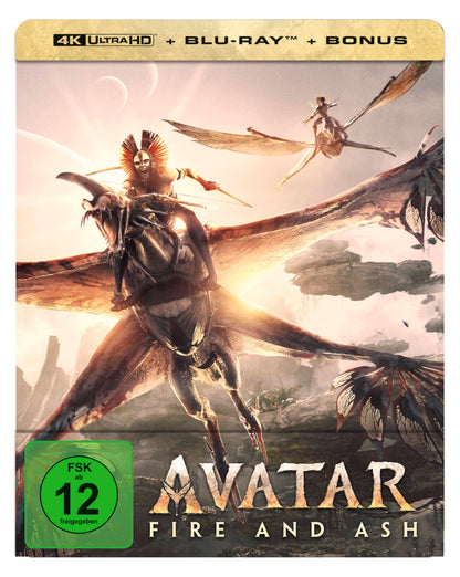 Avatar: Fire and Ash - Lim. Steelbook 4K UHD + Blu-ray + Bonus-Blu-ray BluRay