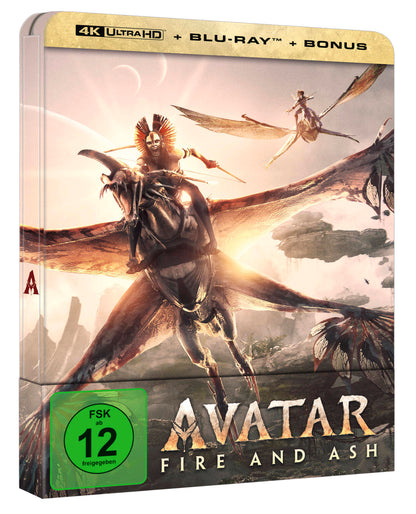 Avatar: Fire and Ash - Lim. Steelbook 4K UHD + Blu-ray + Bonus-Blu-ray BluRay