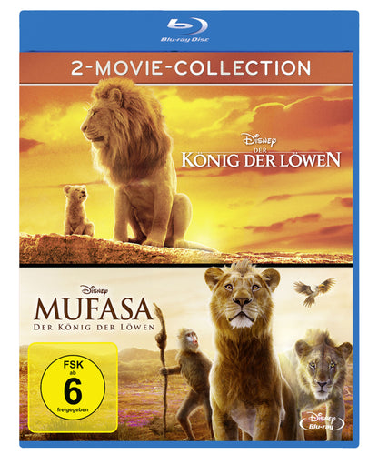 Der König der Löwen + Mufasa (Live Action) Blu-ray