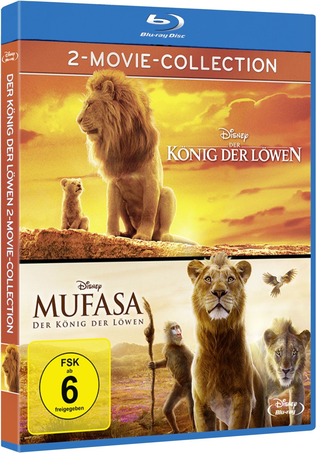 Der König der Löwen + Mufasa (Live Action) Blu-ray