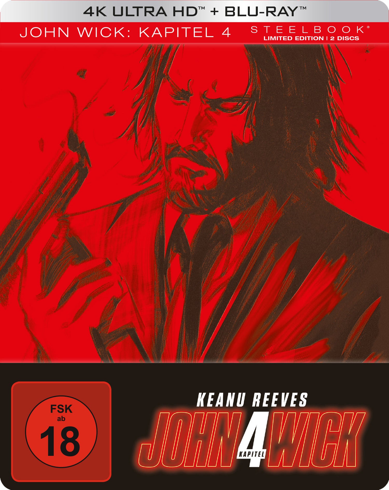 John Wick: Kapitel 4 4K UHD + Blu-ray (Lim. Steelbook) BluRay