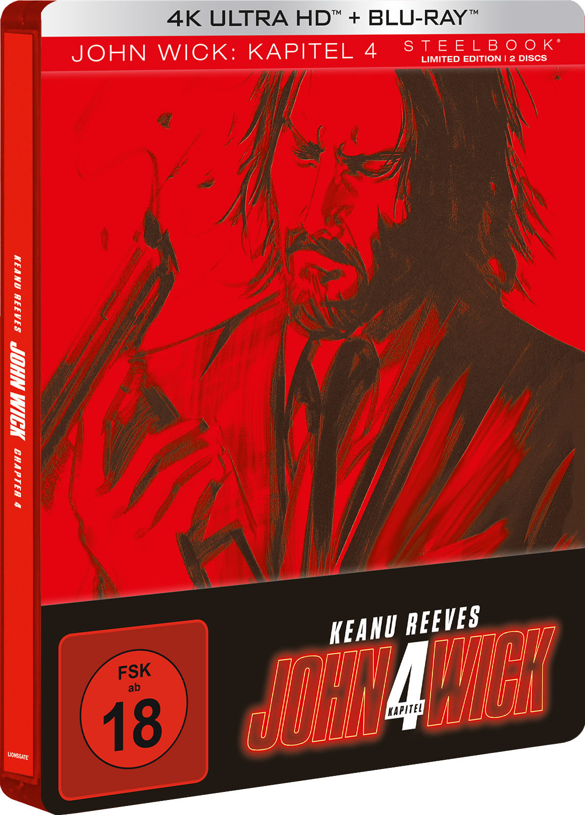 John Wick: Kapitel 4 4K UHD + Blu-ray (Lim. Steelbook)