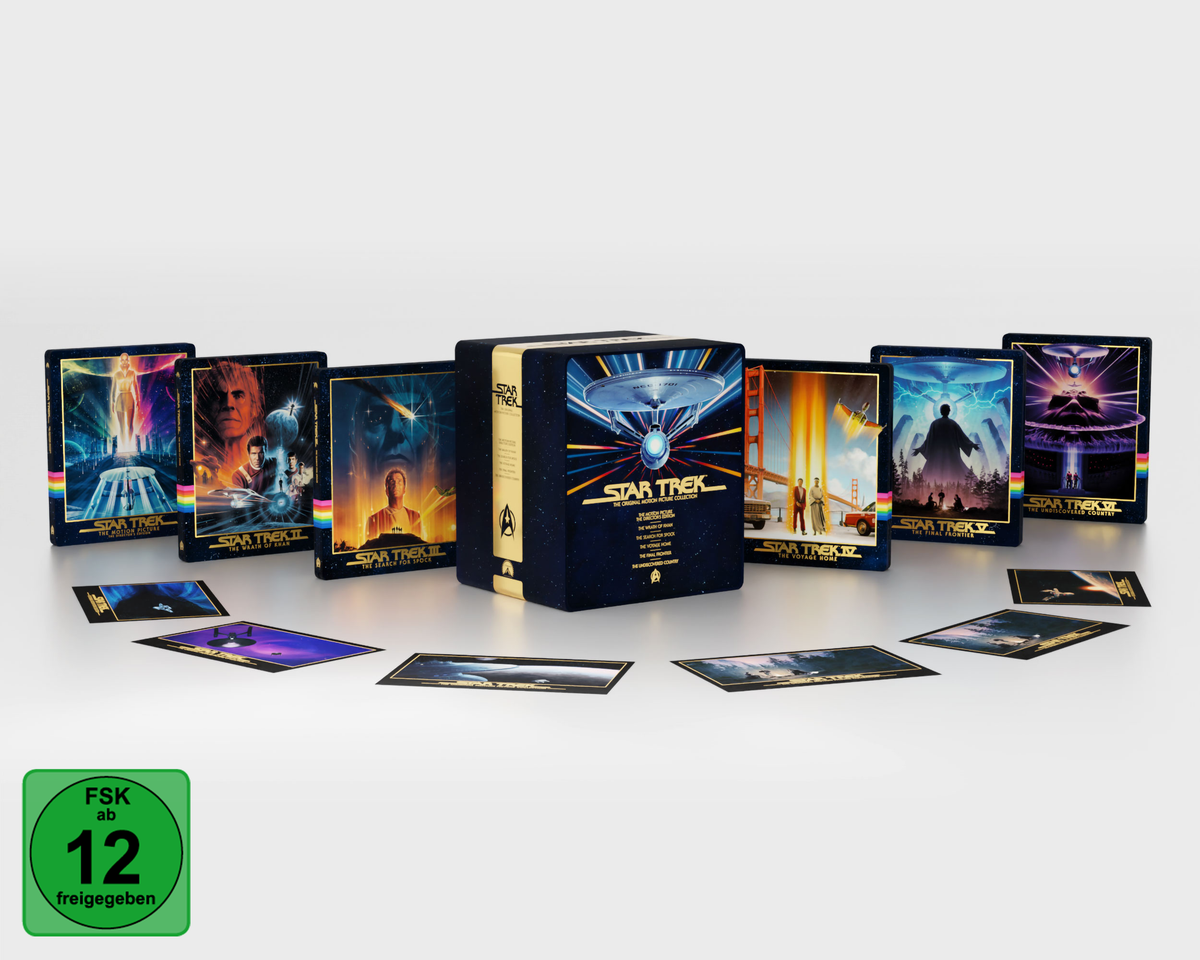 Star Trek 1-6 Lim. Steelbook Film-Collection 4K UHD + Blu-ray (12 Discs)