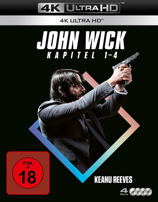 John Wick: Kapitel 1-4 4K UHD + Blu-ray