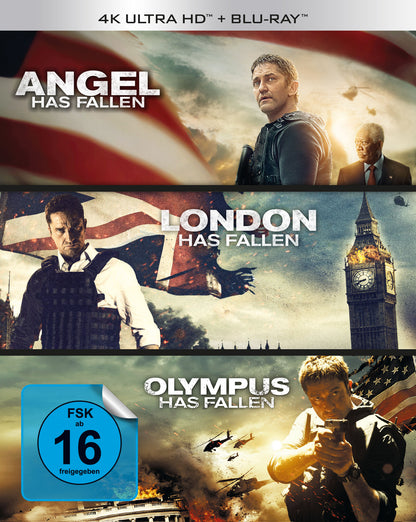 Olympus/London/Angel has fallen - Triple Film Coll. 4K UHD + Blu-ray