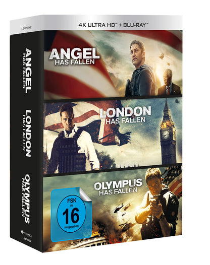 Olympus/London/Angel has fallen - Triple Film Coll. 4K UHD + Blu-ray