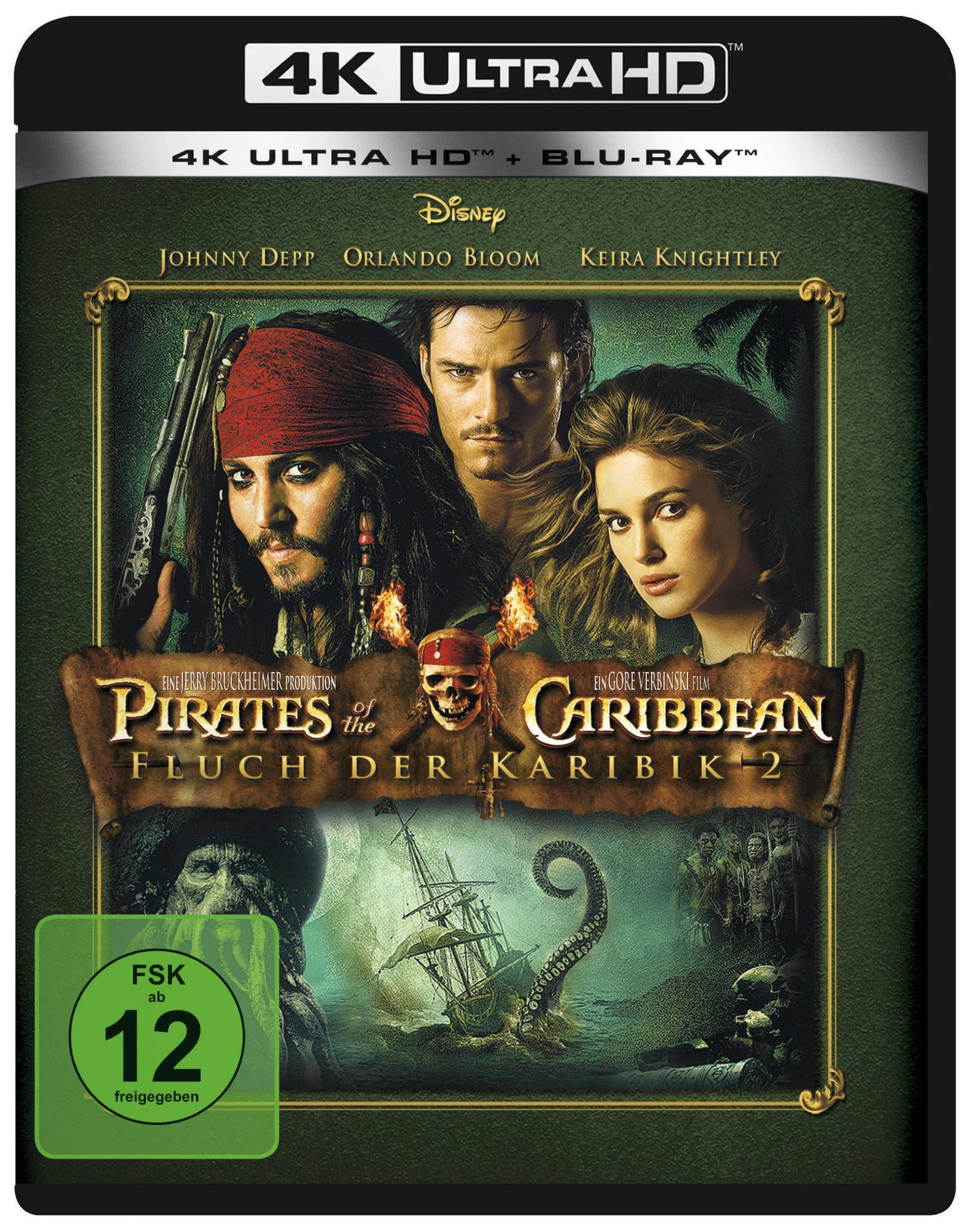 Pirates of the Caribbean - Fluch der Karibik 2 4K UHD + Blu-ray